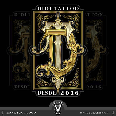 LOGO MONOGRAMA: D/T - DIDI TATTOO