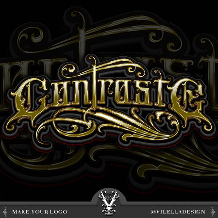 LOGO LETREIRO CUSTOM: CONTRASTE